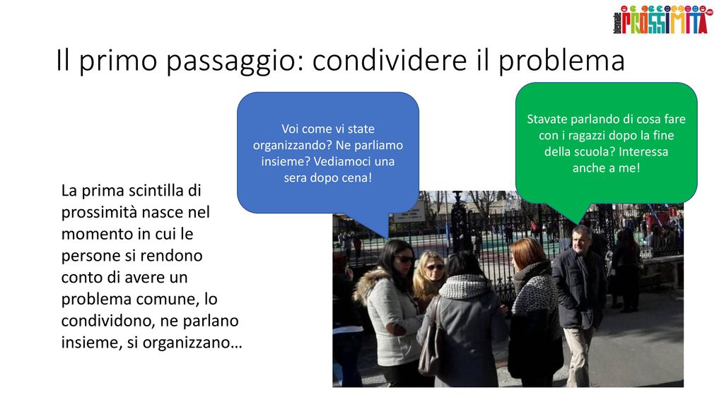 Parliamo di prossimità ppt scaricare